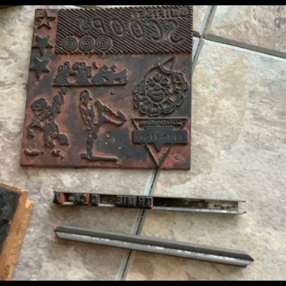 Vintage Bundle Wood Rubber Stamps Lot Old Checkers - Picture 5 of 8